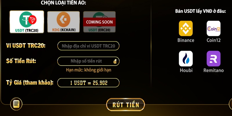 Những lưu ý quan trọng khi thực hiện rút tiền Top86